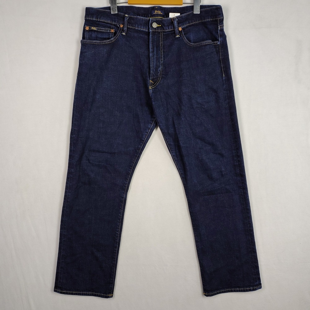 Polo Ralph Lauren Mens Classic Fit Dark Indigo Stretch Jeans 36x30 RN41381